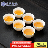 苏氏陶瓷（SUSHI CERAMICS）羊脂玉白瓷功夫茶杯小碗杯陶瓷品茗杯6个装（简装）