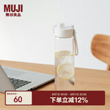 无印良品（MUJI）共聚酯 便携水杯高颜值运动水杯塑料杯 透明 750ml