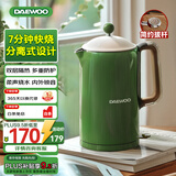 大宇（DAEWOO）烧水壶电热水壶电水壶304不锈钢双层多段控温保温恒温热水瓶EK01 1.5L 【爆款热销】清新绿