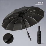 HDIRXG全自动雨伞遮阳伞超大号加固加厚结实男女学生抗风防晒折叠太阳伞 264骨超强版雨伞-黑色