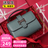 viney牛皮包包女包斜挎妈妈包轻奢单肩手提包生日520送女朋友礼物老婆