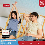 Levi's李维斯25春夏新款情侣简约休闲时尚宽松LOGO印花短袖T恤 白色 002U3-0000 S