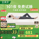 金橡树泰国进口天然乳胶原液双人床垫 1.5米x2米 泰舒95D 含内外套
