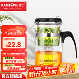 金灶（KAMJOVE）玻璃茶壶 按压式飘逸杯 茶水壶玻璃茶具 茶水分离杯泡茶器泡茶壶 TP-120/200ml容量