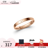 丹尼尔惠灵顿（DanielWellington）dw戒指女男 经典玫瑰金色情侣戒指时尚饰品表白生日礼物送女友 54号 DW00400018 玫瑰金