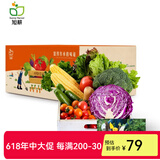旭耕有机蔬菜组合尝鲜套餐3斤3-6种 时令新鲜无农残净菜 顺丰端午礼盒 3斤随机3-6种菜