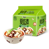 康师傅方便面 爱吃素 什锦蘑菇面100g*5袋 泡面袋装速食 不含五辛素食