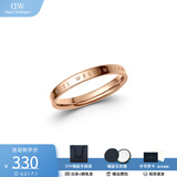 丹尼尔惠灵顿（DanielWellington）DW戒指男女对戒 时尚饰品素圈情侣戒指 表白生日礼物送女友 尺寸60 DW00400021
