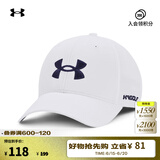 安德玛（UNDERARMOUR）Golf96男子高尔夫运动帽1361547 白色101 均码