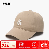 MLB帽子男女软顶棒球帽虞书欣明星同款运动鸭舌帽3ACP7701N-50BGS-F