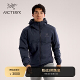 ARC'TERYX始祖鸟 ATOM HOODY 防风 男子 保暖棉服 BLACK SAPPHIRE/蓝黑色 S