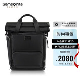 新秀丽（Samsonite）高端时尚双肩包电脑包16英寸男女背包牛皮革休闲大容量TM7*003