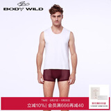 爱慕集团BODYWILD男士内衣透气网纱轻薄舒适装腰平角内裤红色本命年ZBN23EG4紫红170