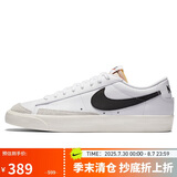 耐克NIKE板鞋男缓震经典BLAZER LOW '77休闲鞋DA6364-101白44