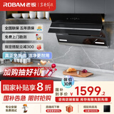 老板（Robam）吸油烟机侧吸式家用抽烟机21风量内腔免拆洗挥手智控国家补贴抽脱排油烟机27A3H烟机