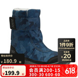 迪卡侬SH100儿童雪地靴加厚保暖防水防滑登山徒步棉靴-4330476