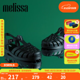 Melissa（梅丽莎）新款时尚编织女士简约通勤果冻罗马凉鞋32408 深绿色 35-36
