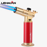 雷曼（LEHMAN）雪茄防风打火机 充气点火器直冲焊枪点艾灸专用喷枪LM-609橡皮红