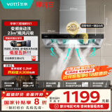 华帝（VATTI）抽油烟机 官方欧式顶吸三腔大吸力油烟机 23风量低噪挥手智控自动清洗脱排油烟机一级能效 i11178