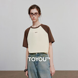 初语多款多色纯棉t恤女2025年夏季新款图案印花圆领短袖上衣 咖啡-杏色-SMILEGT528005 L