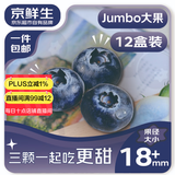 京鲜生 国产蓝莓 12盒18mm+装 125g/盒 生鲜水果 源头直发 包邮