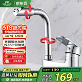 名爵（MEJUE）双孔面盆水龙头浴室洗脸盆冷热旋转洗脸池水龙头Z-012592