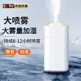 小米狼新款空气加湿器净化器一体机小型便携迷你车载家用静音精油香薰机雾化喷雾器   卧室办公室桌面 雪山充电版*白色