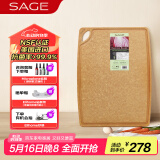 世廚（SAGE）松木纤维砧板美国进口切菜板抗菌防霉耐高温易清洗30*40*0.6cm 