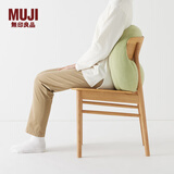 无印良品（MUJI） 可当成腰垫使用的 柔软靠垫 抱枕 腰托腰靠 靠枕教师节礼物 青柠绿 55*40*20cm