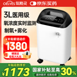 氧精灵 3L升医用制氧机十大排名 家用吸氧机老人便携式氧气机带雾化