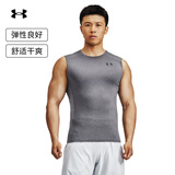 安德玛（Under Armour）UA夏季HeatGear男子训练运动背心1361522 碳灰色090 建议拍小一码 M 建议拍小一码