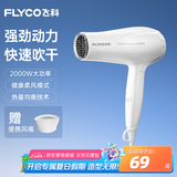 飞科（FLYCO）电吹风机家用发廊大功率2000W速干恒温便携可折叠白色FH6232