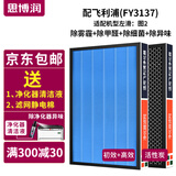思博润适配飞利浦空气净化器AC4076过滤网滤芯 FY3137配AC3252/3254/3256滤网