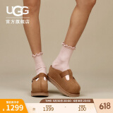 UGG春季新款女士玛丽珍金星克罗格鞋明星同款 1167550CHE|栗色 39