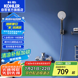 科勒（KOHLER）挂墙式淋浴花洒套装浴缸龙头家用手持花洒淋浴器 28580 带下出水