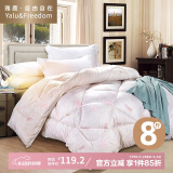 雅鹿·自由自在A类被子被芯加厚春秋空调棉被8斤200*230cm羽翼