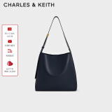 CHARLES&KEITH大容量通勤子母单肩包托特包包女包生日520礼物CK2-40270966-1 CK2-40270737-2Navy藏青色 L