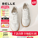百丽（Belle）散文诗复古德训鞋女简约百搭情侣同款休闲鞋B0992AM5 【翟潇闻同款】灰色-女款 39 (245mm)