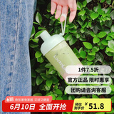 乐扣乐扣（LOCK&LOCK）夏天塑料水杯奶茶杯Tritan带吸管户外便携提手男女杯子520mL绿色