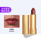 古驰（GUCCI）口红505大牌正品红色系唇膏豆沙色适合40岁素颜的女士 【热卖】203 玫瑰豆沙