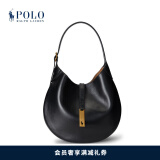 Polo Ralph Lauren 拉夫劳伦 Polo ID 女配 经典款中号皮革单肩包RL52386 001-黑色 ONE