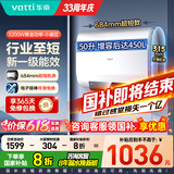 华帝（VATTI）双胆扁桶电热水器节能一级能效以旧换新热水器家用变频速热电子镁棒终身免换健康净水洗国家补贴 50L 3200W 速热节能洗 超短扁桶241M