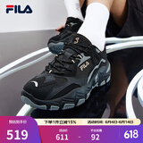 FILA 斐乐跑步鞋男鞋掠夺者 2休闲鞋慢跑运动鞋 黑/中灰-BM 41