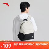 安踏|双肩包|帆布简约大容量通勤旅行背包电脑包双肩初高中学生书包