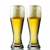 帕莎帕琦（Pasabahce）啤酒杯欧洲进口无铅玻璃饮料果汁扎啤水杯415ML两只装42116