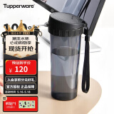 特百惠（Tupperware）茶韵500ML塑料杯 男女学生夏季运动水杯子大容量520送礼物 酷炫黑