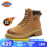 Dickies男士马丁靴高帮时尚男靴工装靴情侣靴男 土黄-加绒 42 -男款 