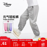 迪士尼（DISNEY）童装儿童女童针织渐变长裤宝宝时尚洋气裤子24冬DB411ME15灰140