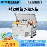 ICECO英得尔车载冰箱35L铝镁合金低噪音≤32dB车家两用J35户外家居用品