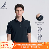 诺帝卡（NAUTICA）男装春夏新款休闲全棉亲肤柔软透气轻商务短袖POLO衫男KE3101 藏青4NV（231） M